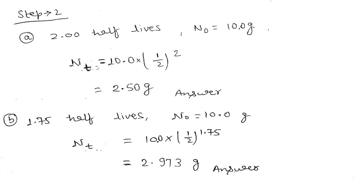 Chemistry homework question answer, step 2, image 1